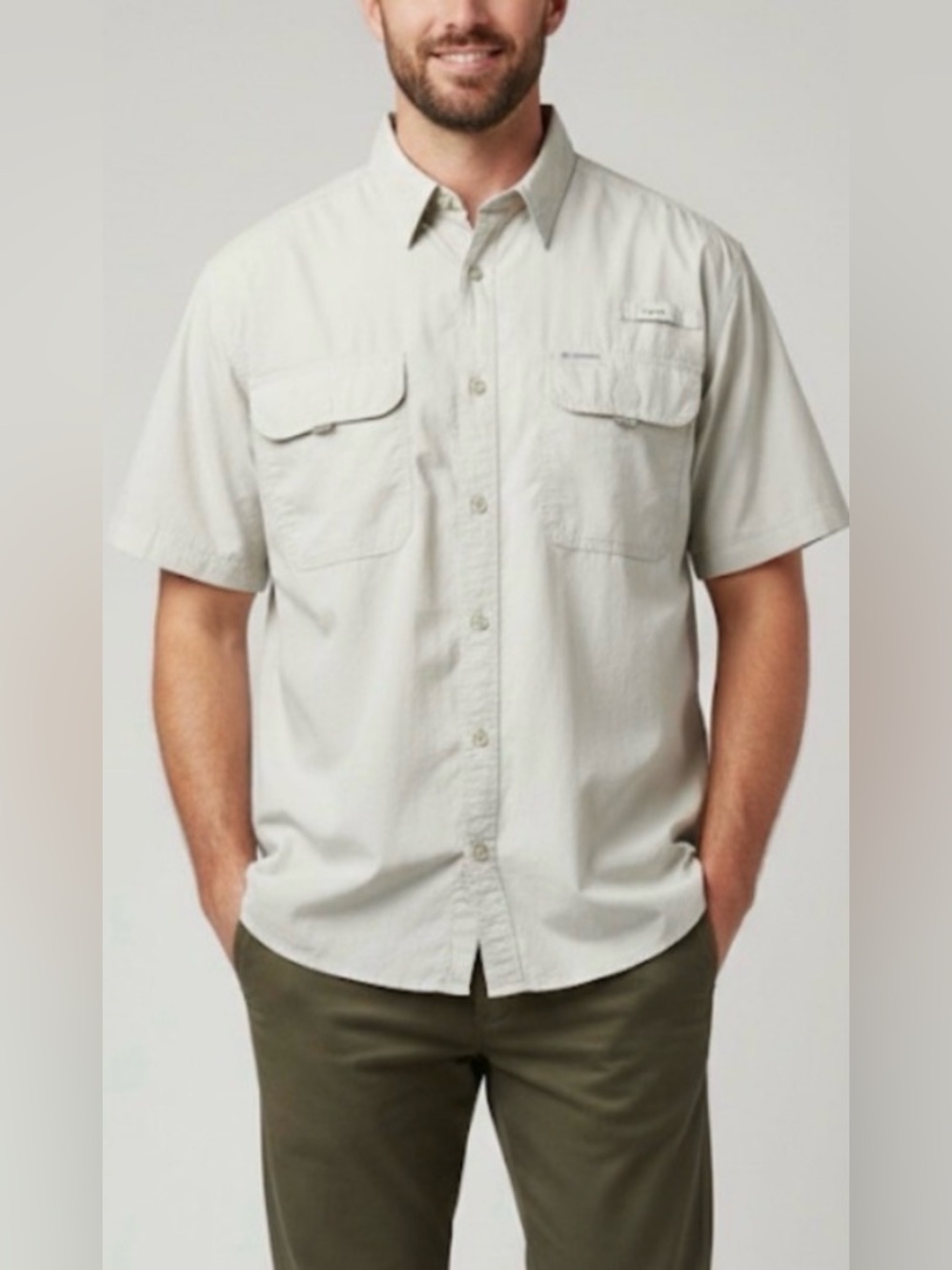 Columbia Sportswear Men's Casual Button Down Vented Short Sleeve Shirt Size 2XL